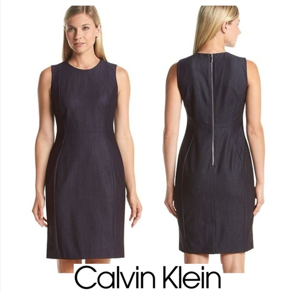 calvin klein chambray dress